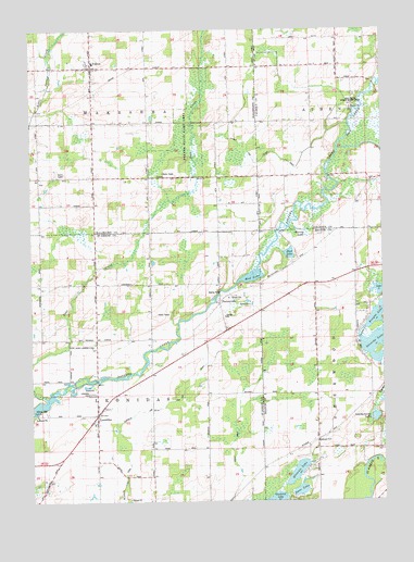 Leonidas, MI USGS Topographic Map