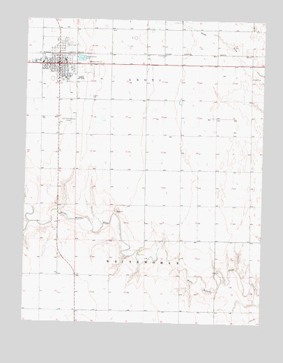 Leoti, KS USGS Topographic Map