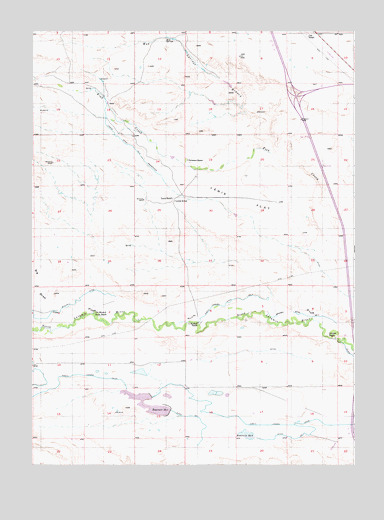 Lewis Flat, WY USGS Topographic Map