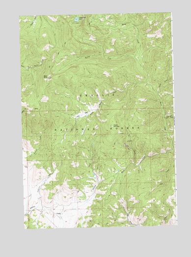 Basin Butte, ID USGS Topographic Map