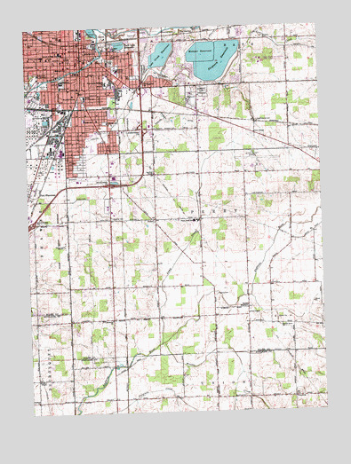 Lima, OH USGS Topographic Map