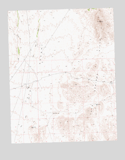 Lime Mountain, NV USGS Topographic Map