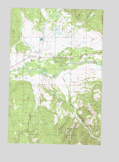 Lincoln, MT USGS Topographic Map