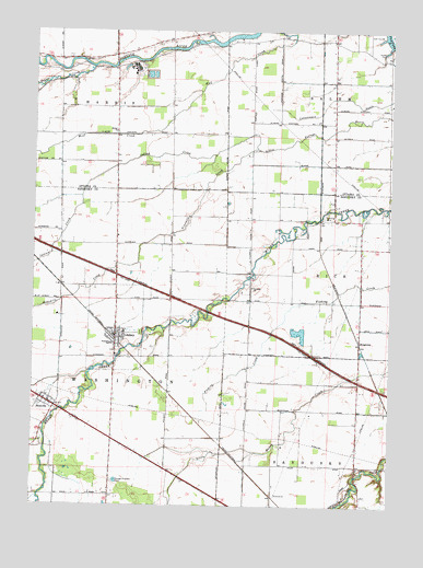 Lindsey, OH USGS Topographic Map