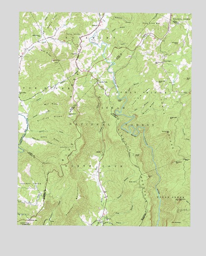 Linville Falls, NC USGS Topographic Map