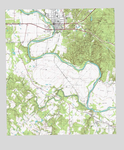 Bastrop, TX USGS Topographic Map