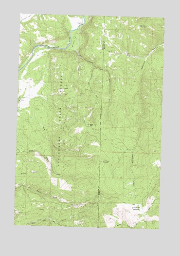 Bata Mountain, MT USGS Topographic Map