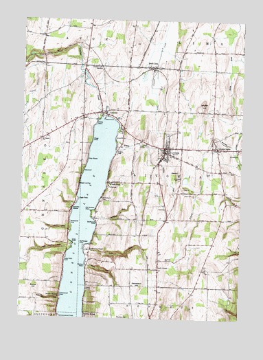 Livonia, NY USGS Topographic Map