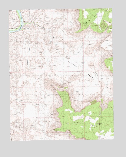 Lockhart Basin, UT USGS Topographic Map