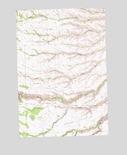 Logy Creek Falls, WA USGS Topographic Map