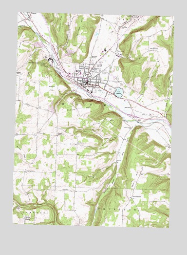 Bath, NY USGS Topographic Map