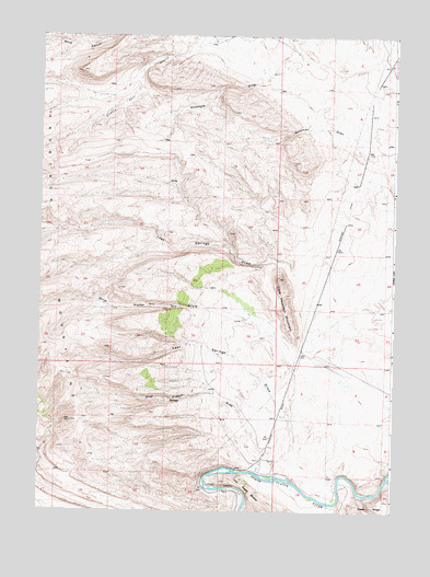 Lone Haystack Mountain, WY USGS Topographic Map