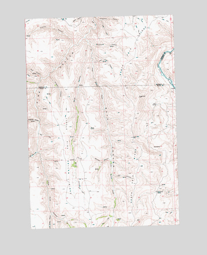 Bath Canyon, OR USGS Topographic Map