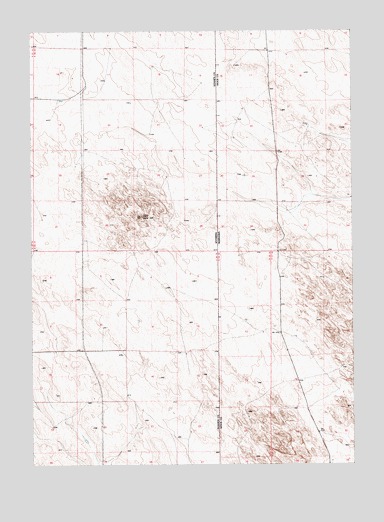 Lone Sand Hill, WY USGS Topographic Map