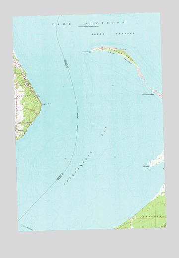 Long Island, WI USGS Topographic Map