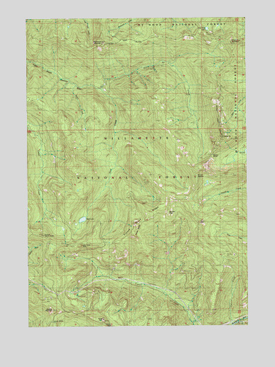 Battle Ax, OR USGS Topographic Map