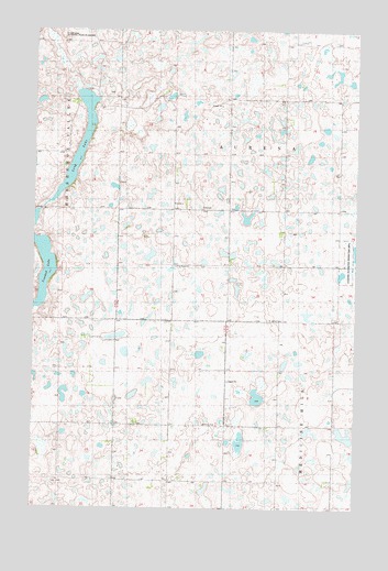 Long Lake, ND USGS Topographic Map