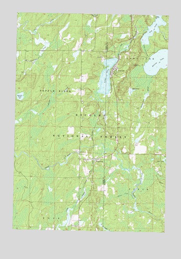 Long Lake, WI USGS Topographic Map