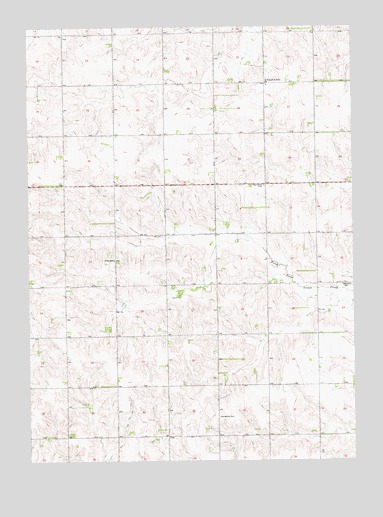 Battle Creek SW, NE USGS Topographic Map