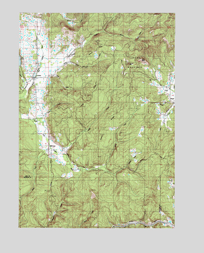 Lorane, OR USGS Topographic Map