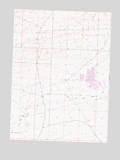 Battle Spring, WY USGS Topographic Map