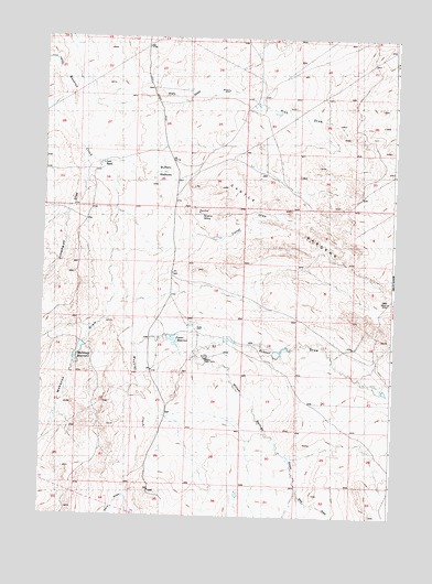 Love Ranch, WY USGS Topographic Map