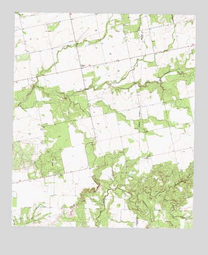 Baumann School, TX USGS Topographic Map