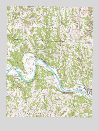 Lowell, OH USGS Topographic Map