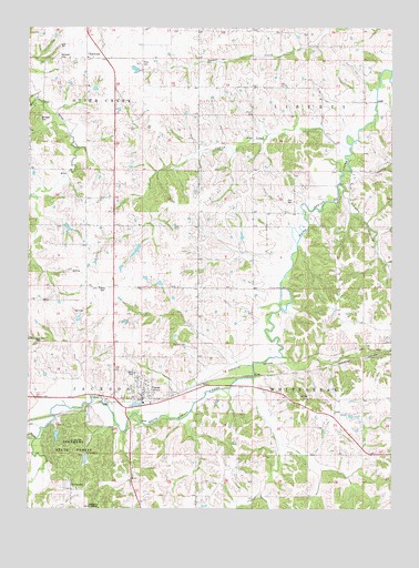 Lucas, IA USGS Topographic Map