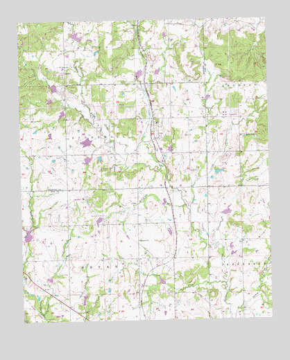 Lula, OK USGS Topographic Map