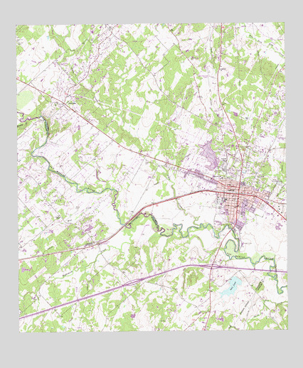 Luling, TX USGS Topographic Map