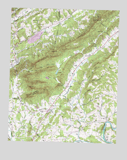 Luttrell, TN USGS Topographic Map
