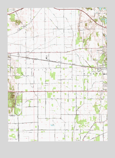 Lydick, IN USGS Topographic Map