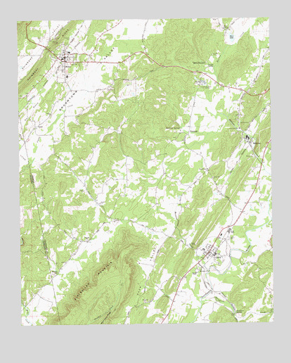 Lyerly, GA USGS Topographic Map