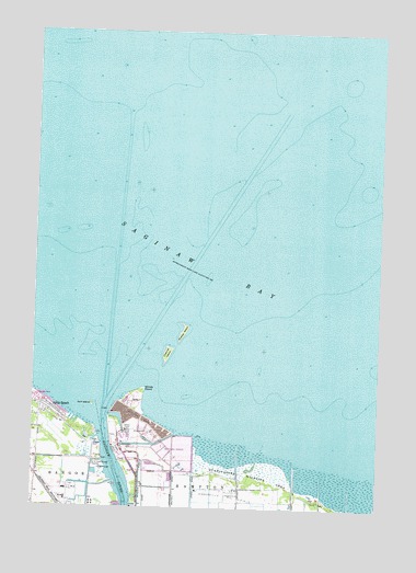Bay City NE, MI USGS Topographic Map