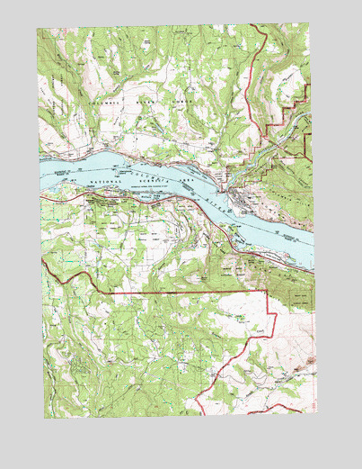 Lyle, WA USGS Topographic Map