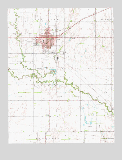 Lyons, KS USGS Topographic Map