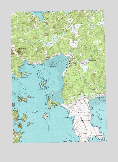 Machias Bay, ME USGS Topographic Map