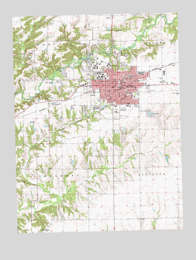 Macomb, IL USGS Topographic Map