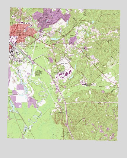 Macon East, GA USGS Topographic Map