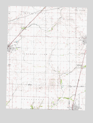 Macon West, IL USGS Topographic Map