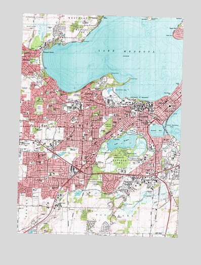 Madison West, WI USGS Topographic Map