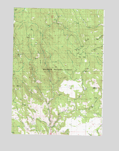 Magpie Table, OR USGS Topographic Map
