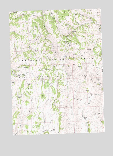 Mahogany Butte, ID USGS Topographic Map