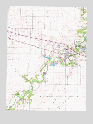 Mahomet, IL USGS Topographic Map