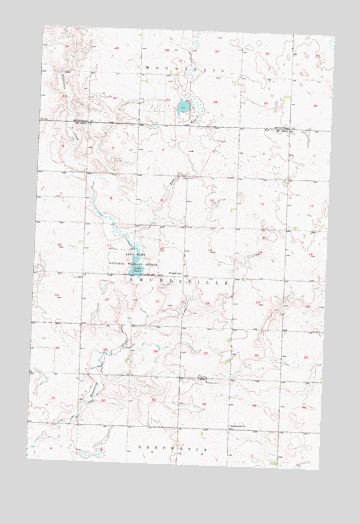 Makoti SW, ND USGS Topographic Map