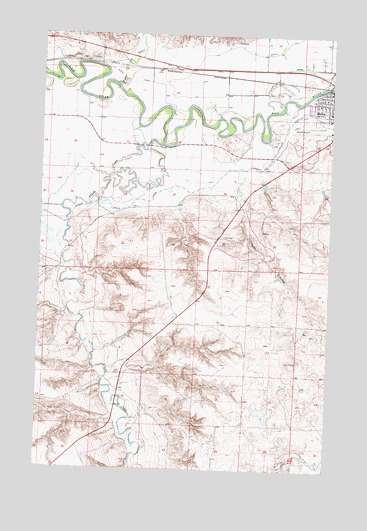 Malta West, MT USGS Topographic Map