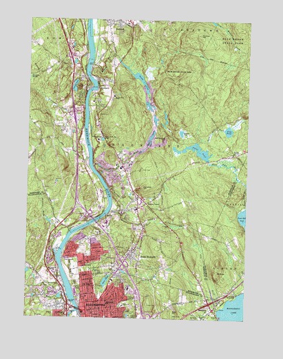 Manchester North, NH USGS Topographic Map