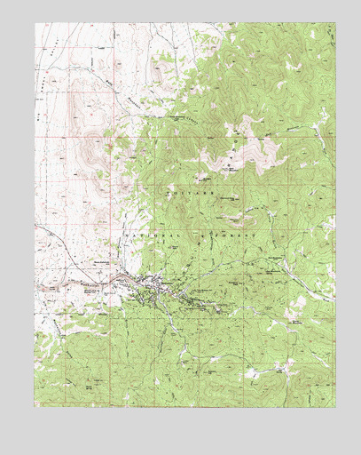 Manhattan, NV USGS Topographic Map
