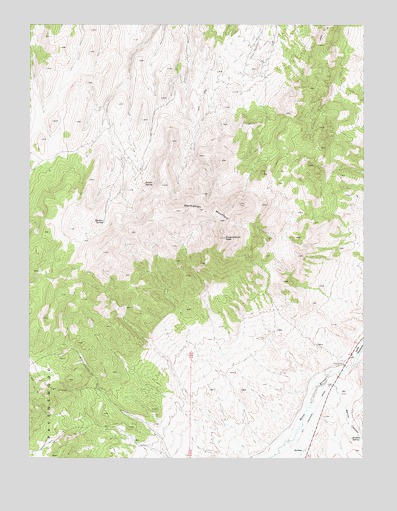 Manhattan Mountain, NV USGS Topographic Map